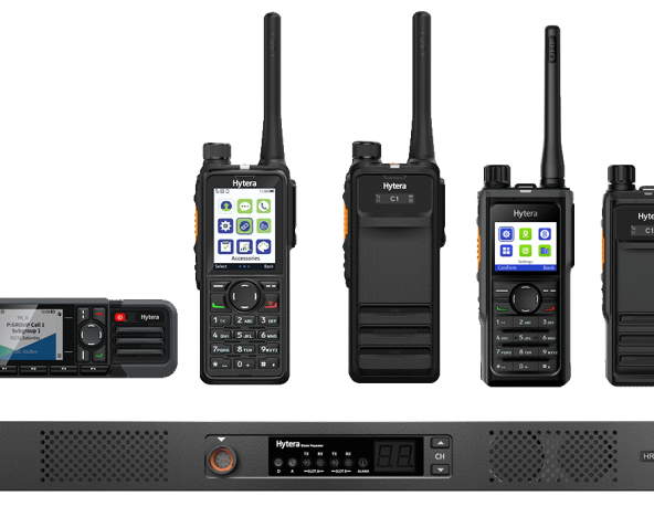 image of a group of 2 way radios